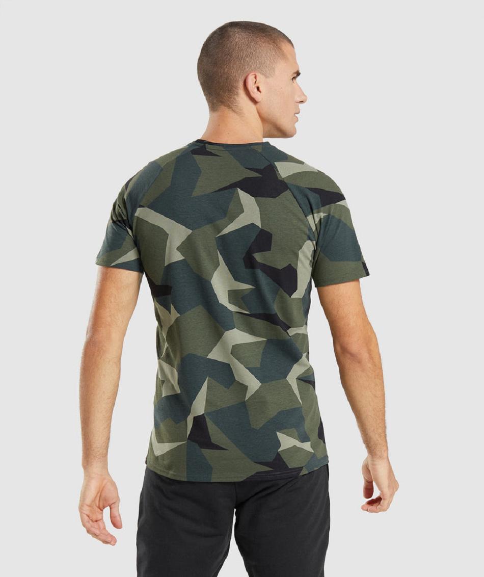 T Shirts Gymshark Critical Hombre Verde | CO 3434HAP